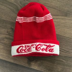 Coca Cola rare vintage stocking hat Enjoy Coca-Cola snow beanie hat cap